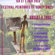 Maryse Vitrail expose les 1 et 2 juin 2024 au festival de Peinture et Sculpture